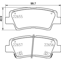 stabdžių trinkelių rinkinys, diskinis stabdys PRIME LINE
                                BREMBO                           