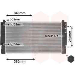Aušinimo radiatorius
                                VAN WEZEL                                                58002149, VAN 