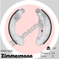 stabdžių trinkelių komplektas
                                ZIMMERMANN                                10990.158.8, Nenur