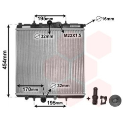 Aušinimo radiatorius
                                VAN WEZEL                                                40002243, VAN 