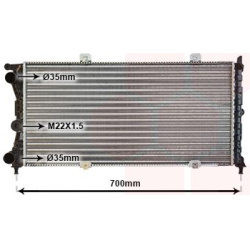 Aušinimo radiatorius
                                VAN WEZEL                                                17002143, VAN 