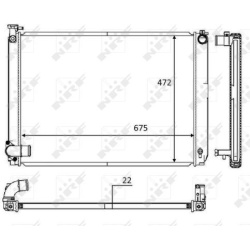 Aušinimo radiatorius
                                NRF                                                58604, NRF, 58604, a