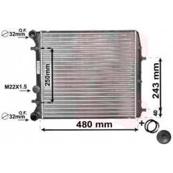 Aušinimo radiatorius
                                VAN WEZEL                                                76002005, VAN 