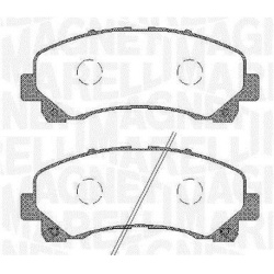 stabdžių trinkelių rinkinys, diskinis stabdys
                                MAGNETI MARELLI                             
