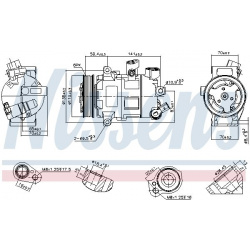 kompresorius, oro kondicionierius ** FIRST FIT **
                                NISSENS                                8906