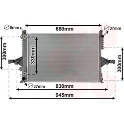 Aušinimo radiatorius
                                VAN WEZEL                                                59002115, VAN 