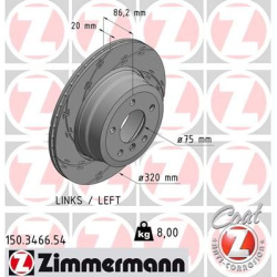 stabdžių diskas (1vnt) BLACK Z
                                ZIMMERMANN                                150.3466.54, Nenur