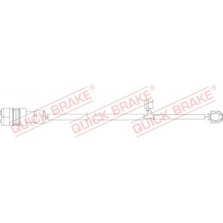 įspėjimo kontaktas, stabdžių trinkelių susidėvėjimas
QUICK BRAKE