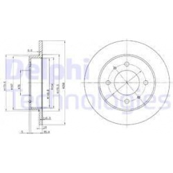stabdžių diskas (1vnt)
                                DELPHI                                                BG3070, Nenuro