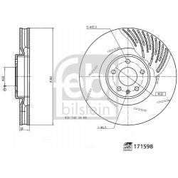 stabdžių diskas (1vnt)
                                FEBI BILSTEIN                                                171598,