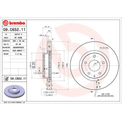 stabdžių diskas (1vnt) PRIME LINE - UV Coated
                                BREMBO                                       