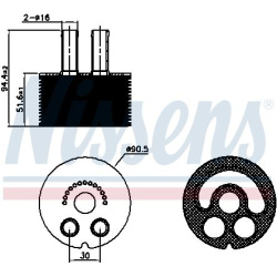 Aušintuvas tepalo
                                NISSENS                                90935, NISSENS, 90935, auto detalė