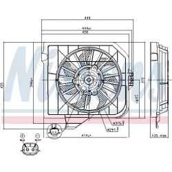 ventiliatorius, radiatoriaus
                                NISSENS                                                85091, NI
