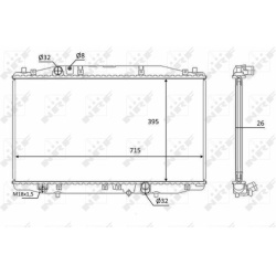 Aušinimo radiatorius
                                NRF                                                58452, NRF, 58452, a
