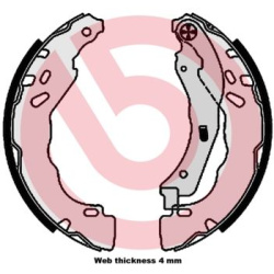 stabdžių trinkelių komplektas ESSENTIAL LINE
                                BREMBO                                       