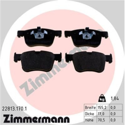 stabdžių trinkelių rinkinys, diskinis stabdys
                                ZIMMERMANN                                  