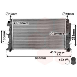 Aušinimo radiatorius
                                VAN WEZEL                                                58002271, VAN 