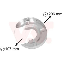 apsauginis skydas, stabdžių diskas
                                VAN WEZEL                                               