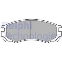 stabdžių trinkelių rinkinys, diskinis stabdys
                                DELPHI                                      