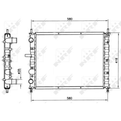 Aušinimo radiatorius
                                NRF                                                58017, NRF, 58017, a