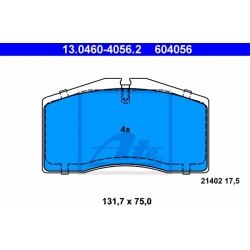 stabdžių trinkelių rinkinys, diskinis stabdys
                                ATE                                         