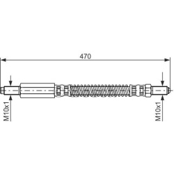 stabdžių žarnelė
                                BOSCH                                                1987476595, BOSCH, 