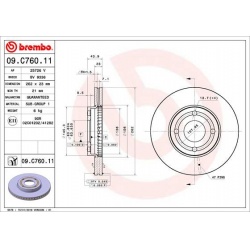 stabdžių diskas (1vnt) PRIME LINE - UV Coated
                                BREMBO                                       