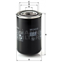kuro filtras
                                MANN-FILTER                                WK940/23, MANN-FILTER, WK940/23, auto