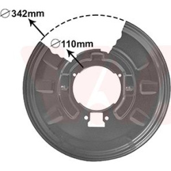 apsauginis skydas, stabdžių diskas
                                VAN WEZEL                                               
