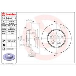 stabdžių diskas (1vnt) PRIME LINE - UV Coated
                                BREMBO                                       