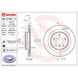 stabdžių diskas (1vnt) PRIME LINE - UV Coated
BREMBO