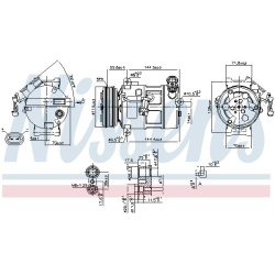 kompresorius, oro kondicionierius ** FIRST FIT **
NISSENS