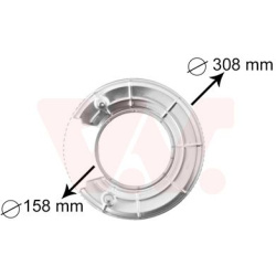 apsauginis skydas, stabdžių diskas
                                VAN WEZEL                                               