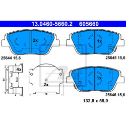 stabdžių trinkelių rinkinys, diskinis stabdys
                                ATE                                         