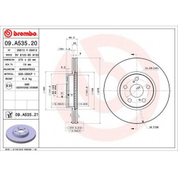 stabdžių diskas (1vnt) PRIME LINE - UV Coated
                                BREMBO                                       