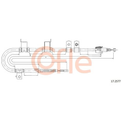 trosas, stovėjimo stabdys
                                COFLE                                                17.2577, Nenu