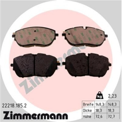 stabdžių trinkelių rinkinys, diskinis stabdys
                                ZIMMERMANN                                  