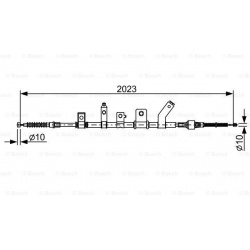 trosas, stovėjimo stabdys
                                BOSCH                                                1987482515, B