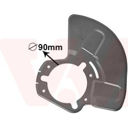 apsauginis skydas, stabdžių diskas
                                VAN WEZEL                                               