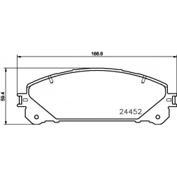 stabdžių trinkelių rinkinys, diskinis stabdys
                                MINTEX                                      