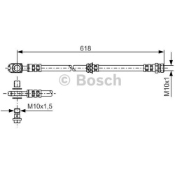 stabdžių žarnelė
                                BOSCH                                                1987481173, BOSCH, 