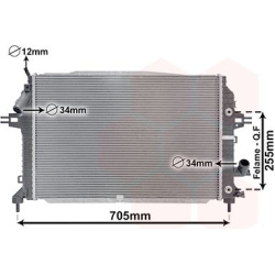Aušinimo radiatorius
                                VAN WEZEL                                                37002460, VAN 