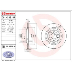 stabdžių diskas (1vnt) PRIME LINE - UV Coated
BREMBO