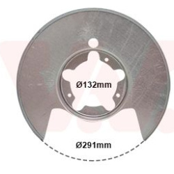 apsauginis skydas, stabdžių diskas
                                VAN WEZEL                                               