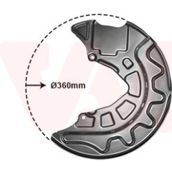 apsauginis skydas, stabdžių diskas
                                VAN WEZEL                                0336371, VAN WE