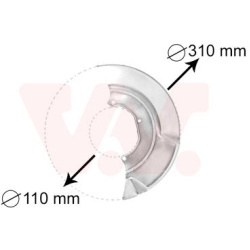 apsauginis skydas, stabdžių diskas
                                VAN WEZEL                                               