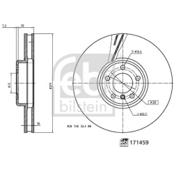 stabdžių diskas (1vnt)
                                FEBI BILSTEIN                                                171459,