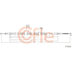 trosas, stovėjimo stabdys
                                COFLE                                                17.3514, Nenu