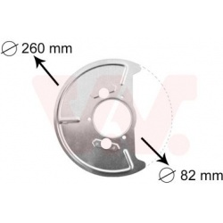 apsauginis skydas, stabdžių diskas
                                VAN WEZEL                                               
