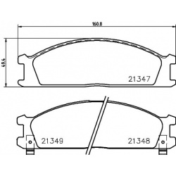 stabdžių trinkelių rinkinys, diskinis stabdys
                                MINTEX                                      